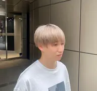 【men's限定】全頭ブリーチカラー＋カット