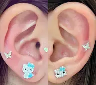 大人気耳つぼジュエリー♪各コース6粒【片耳3粒】