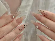 【チップ長さ出し】＋お持ちデザインok ※4本まで付け放題