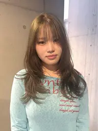 ブリーチなしで叶う透明感ダブルカラー＋カット🧚