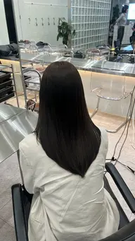 大人なナチュラルダークカラー🐈‍⬛➕うる艶オージュアトリートメント🫧💫