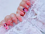 【推しネイル2本プリント】他ベタ塗り1色