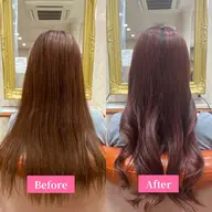 【特別料金】ワンカラー(トーンアップ)+頭皮保護+ブロー