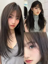 【🎉先着3名様限定🎉】ご新規様限定＊お洒落似合わせカット＆透明感カラ一&髪質改善TOKIOトリートメント※白髪染め◎