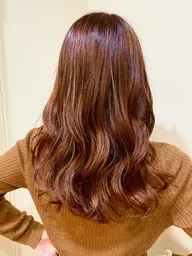 🌟髪質改善イルミナカラー🌟ピレンジ🧡💕 ピンク×オレンジ🍑🍊