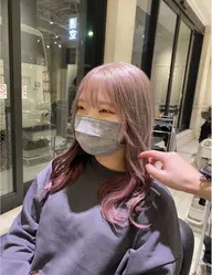 【11月12月限定☀️】顔まわりカット➕ブリーチカラー➕高濃度1stepトリートメント#韓国#髪質改善