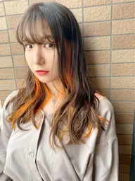 【人気NO2】インナーWカラー（ブリーチ込み）