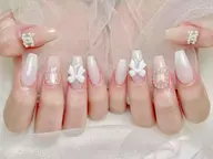 【ハンド】🦀️🦀️チップ長さだし+持ち込みデザイン(デザイン、パーツ6本まで)11980🩷💗