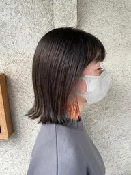 カット＋インナーカラー