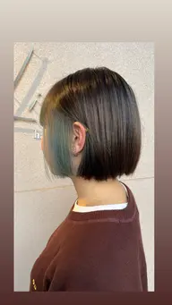 カット＋イヤリングカラー(1ブリーチ)＋3ステップトリートメント