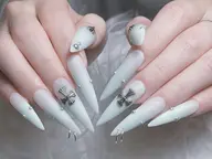 「4月限定」　🎀[チップ長さだし]🎀10本持ち込みデザイン、パーツつけ放題(ソフトジェルオフ無料)