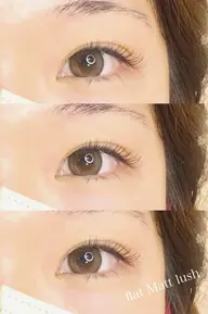 〈マツエク初めての方にもオススメ〉【オフ無料】超軽量☁️フラットマットラッシュ120本🎀