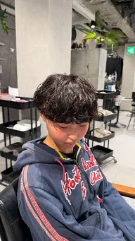 カット、パーマ