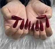 10本長さだしワンカラー。ラメ