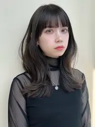 前髪・顔周りカット✂️+巻き髪🤍