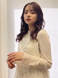 🔻カット✂︎+ブリーチなし透明感カラー+スチームパーマ+スチーム1step トリートメント