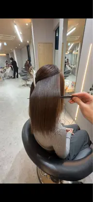 縮毛矯正+トリートメント