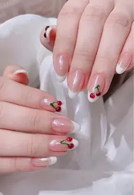 💕【NEW OPEN限定】人気フレンチネイル ¥8190→¥6890✨小さいストーン両手2本まで無料