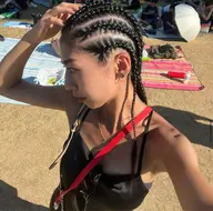 〖備考欄必ずお読みください〗メンズもOK！地毛コーンロウ8本𖤐 ̖́-‬本数の変更も可能です！