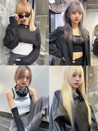 🦋次回予約･リピーター様限定🦋ダブルカラー✨️＋トリートメント＋コテ巻き付き⚠️ロング料金･シャンプーブロー代なし