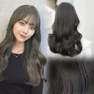 💚オリーブ系限定メニュー💚ブリーチなしダブルカラー+1stepトリートメント#韓国#デザインカラー