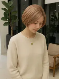 【暗くしたくない方へ】ブリーチ１回／ダブルカラー＋1stepトリートメント \17080