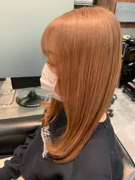 デザインカット+外国人風ダブルカラー+ヘアケアトリートメント