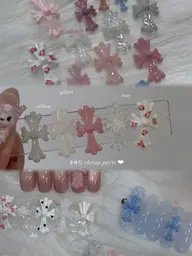 大人気クロムパーツ🎀ワンカラーorラメグラ【長さだし10本】