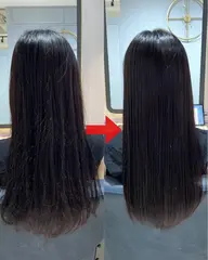 ☀️くせ毛対策強化☀️乾かすだけで自然にまとまる⭐️地毛風ストレート(縮毛矯正)×3STEPトリートメント