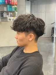 当店スタイリストカット+スペインカール