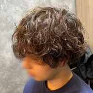 メンズカット+パーマ+眉カット+シャンプー+スタイリング