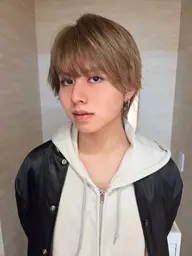 【新生活応援】【メンズ】🇰🇷韓国ヘア ブリーチなしダブルカラー 保湿トリートメント付き