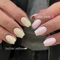 左右で異なる色のアシンメトリーワンカラー¥6500🌷🦋magnet/mirror/auroraは追加料金◎