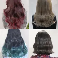 選べるデザインブリーチ1回＋艶カラー＋QTECトリートメント