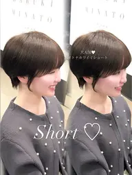 【 ✨️✨️19:00~限定✨️✨️ 】大人可愛い上品ショート🐱🤍シャンプーブロー込＆1stepトリートメント❕