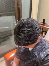 カット、フェザーパーマ