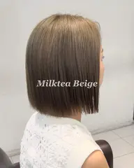 【人気No.1】✨韓国風カット+ダメージレスカラー🎊ミニモ限定高濃度トリートメント付🙌🏻（施術時間2時間前後）