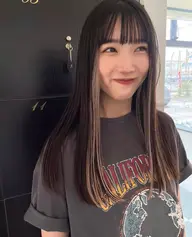 デザインブリーチ＋フルカラー インナーorグラデーション【イルミナ＋¥2000】【３STEPトリートメント＋¥2000】