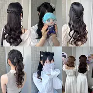 🎀ライブ、イベント『ヘアアレンジ』🎀お友達と2人で予約可能🍓