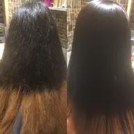 フォルムカット+水抜き縮毛ストレート+高級トリートメント