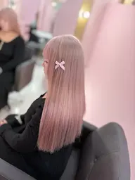 【❣️当日限定❣️】1回ケアブリーチ➕韓国風カラー➕髪質改善トリートメント《ミニモ限定》