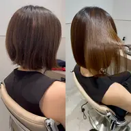 本物の美髪ストレート矯正+カット+髪質改善トリートメント
