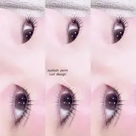 【 メイク付き アイブロウ𝗪𝗔𝗫 ＋ 上まつ毛パーマ カールデザイン 】 束感仕上げ ✦