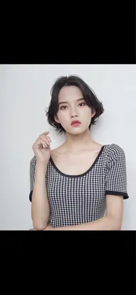 【楽々スタイリング】デザインカット+パーマ¥9360#ロング料金別途+¥1760