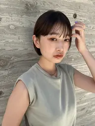 ⭕️人気No.3♡透明感✨ブリーチなしプレミアムケアダブルカラー+カット🫧超音波アイロントリートメント✨