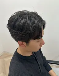 メンズカット+フェザーパーマ