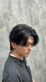 【🦄4月限定🦄】メンズカット+ストレートパーマ#ナチュラルストレート#シースルー#ストパ