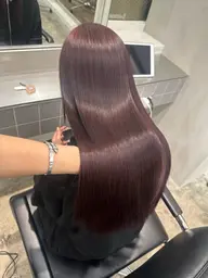 縮毛矯正 + カラー + カット