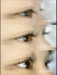 ＆Healthy(マツエク＋パーマ)フラットラッシュつけ放題