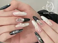 当店人気No.1*再現率UP☆*持ち込みデザイン(6本アート+パーツつけ放題)